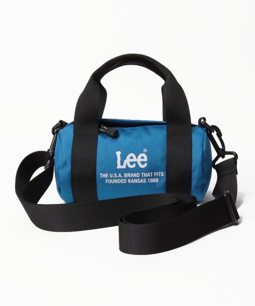 Lee(Lee)/【Lee/リー】ワンポイントロゴ シンプルデザイン ボストンショルダーバッグ/定番/アメカジ/ユニセックス/ブルー