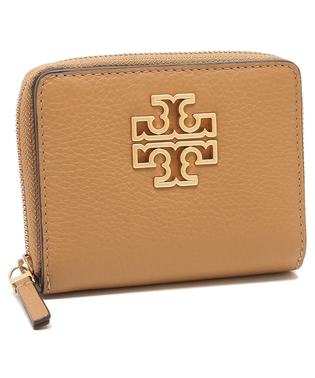 トリーバーチ アウトレット 二つ折り財布 ブリテン ミニ財布 ブラウン レディース TORY BURCH 146708 221