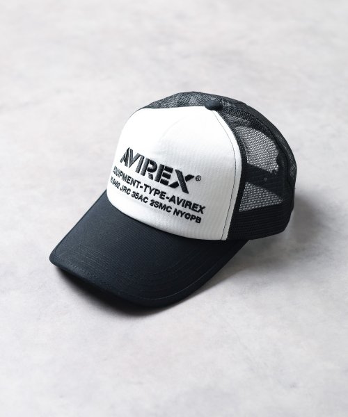 ar/mg(エーアールエムジー)/【78】【14407300】【AVIREX】NUMBERING MESH CAP/ホワイト