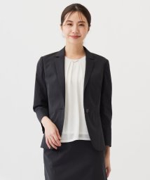 J.PRESS LADIES（LARGE SIZE）/【セットアップ対応・洗える・撥水・防汚】コットンFITTYシャーク テーラード ジャケット/505337085