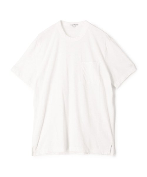 JAMES PERSE(JAMES PERSE)/コットンリネン ポケット付きTシャツ MMCL3568/11ホワイト