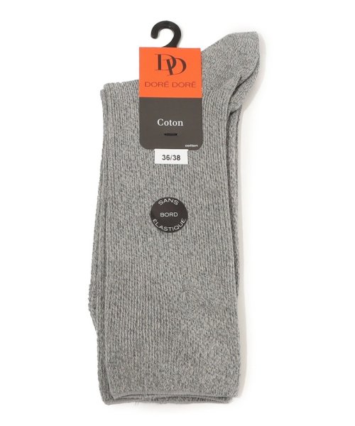 TOMORROWLAND GOODS(TOMORROWLAND GOODS)/DORE DORE Cotton Rib Socks/15グレー