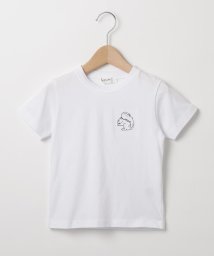 Dessin(kids)(デッサン　キッズ)/【ファミリーリンク】アニマル刺繍Tシャツ〈100－140〉/ホワイト（001）