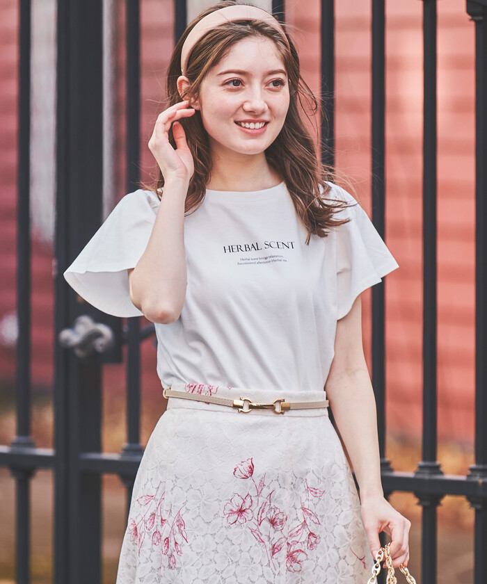 美人百花7月号掲載】ラッフルスリーブＴシャツ(505315861) | レッセ