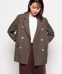MICA&DEAL(マイカアンドディール)/linen double jacket/KHAKI