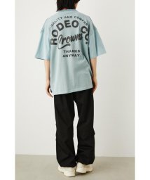 RODEO CROWNS WIDE BOWL(ロデオクラウンズワイドボウル)/メンズ　ロゴアイコン ニット ドッキング Tシャツ/BLU