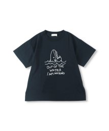 BRANSHES(ブランシェス)/【bコレ】グラフィック半袖Tシャツ/ネイビーブルー