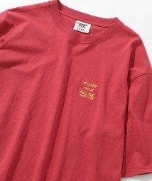 coen(coen)/COMMON　GOOD（コモングッド）別注ロゴ刺繍Tシャツ/RED