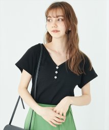 CHILLE/ワッフルヘンリーネックTシャツ/505338380