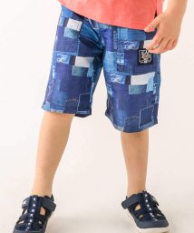 SLAP SLIP/【透湿/防汚加工】パッチワークデニムカラフルチェック柄プリント5分丈パンツ(90/505339335