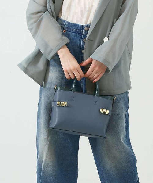 TVドラマ使用商品】Dual/ベルテッドスクエアminiトートBAG(505340069 