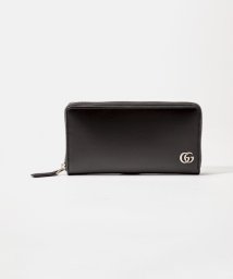 GUCCI/グッチ GUCCI 428736 0YK0N 長財布 メンズ レディース 財布 レザー 本革 ロゴ GGマーモント プレゼント ラウンドファスナー ブランド 黒/505340454