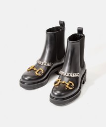 GUCCI/ GUCCI 670393 17K10 ブーツ レディース グッチ シューズ チェルシーブーツ ウィメンズ チェーン付き ローヒール レザー ホースビット ラグ/505340470