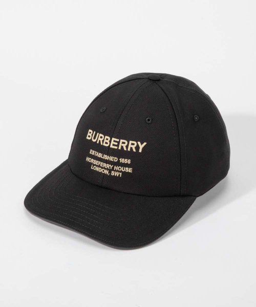 BURBERRY(バーバリー)/バーバリー BURBERRY 8057625 キャップ メンズ レディース 帽子 ベースボールキャップ ホースフェリー コットンツイル ロゴ刺繍 ブラック S /ブラック