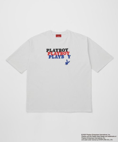 nano・universe(ナノ・ユニバース)/LB.03/「PLAYBOY別注」RABBIT LOGO Tシャツ/ホワイト