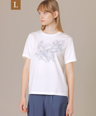 MACKINTOSH LONDON/【L】ボタニカルリーフプリントTシャツ/505310118