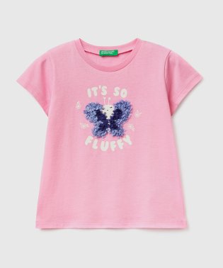 BENETTON (UNITED COLORS OF BENETTON GIRLS)/キッズバタフライモチーフ半袖Tシャツ・カットソーG/505320176