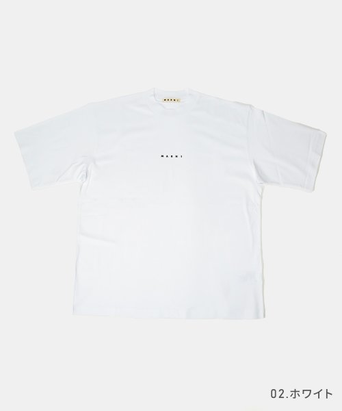 MARNI(マルニ)/マルニ MARNI HUMU0223P1 USCS87 Tシャツ メンズ レディース トップス 半袖 ロゴ カットソー 白 カジュアル クルーネック シンプル /ホワイト