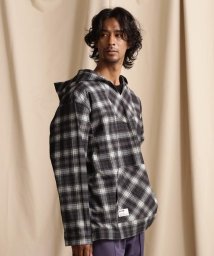 Schott/BAJA HOODED OMBRE NEL SHIRT/バハフーディー オンブレネルシャツ/505341098