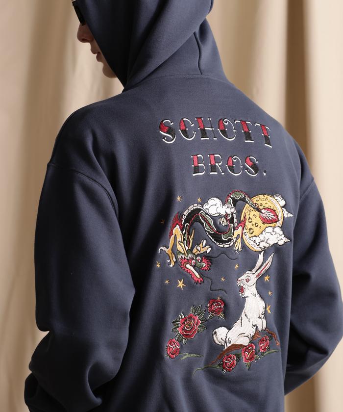 HOODED SWEAT DRAGON & BUNNY/ドラゴン&バニー パーカー(505341108