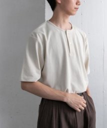 URBAN RESEARCH DOORS(アーバンリサーチドアーズ)/FORK&SPOON　ヘンリーネックTシャツ/IVORY