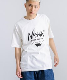 Rocky Monroe(ロッキーモンロー)/NANGA ナンガ Tシャツ 半袖 メンズ レディース コラボ オーバーサイズ ビッグシルエット ルーズ ワイド ゆったり バス フィッシング クルーネック リ/オフホワイト