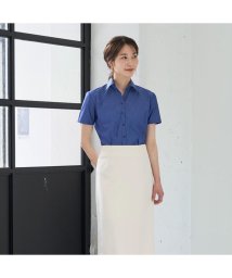TOKYO SHIRTS/形態安定 スキッパー衿 半袖 レディースシャツ/505342522