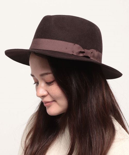 BAYCREW'S GROUP LADIES OUTLET(ベイクルーズグループアウトレットレディース)/グログランリボンHAT/ブラウンB