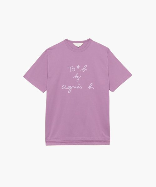 To b. by agnes b. OUTLET(トゥー　ビー　バイ　アニエスベー　アウトレット)/【Outlet】WM40 TS スリーレイヤードボーイズTシャツ/パープル
