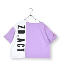 ZIDDY(ジディー)/【 ニコ☆プチ 掲載 】【接触冷感】カットワークTシャツ(130~160cm)/パープル