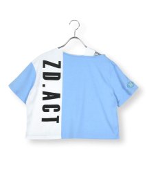 ZIDDY(ジディー)/【 ニコ☆プチ 掲載 】【接触冷感】カットワークTシャツ(130~160cm)/ブルー