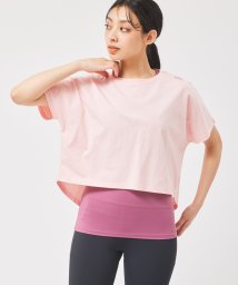 NERGY(ナージー)/【セットアイテム】カップ付きタンク＆Tシャツ / ショート丈/ピンク（63）