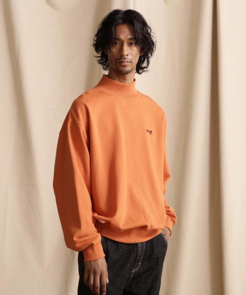 Schott(ショット)/MOCK NECK SWEAT BASIC LOGO/モックネックスウェット ベーシックロゴ/オレンジ