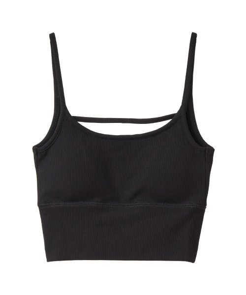 CLANE(クラネ)/BACK STRAIGHT LINE BRA TOPS/BLACK