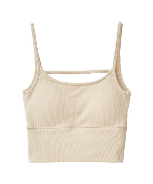 CLANE(クラネ)/BACK STRAIGHT LINE BRA TOPS/BEIGE