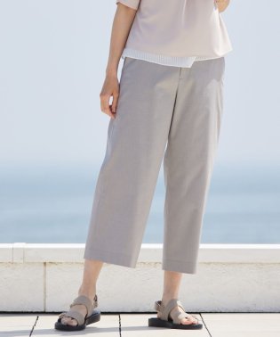 J.PRESS LADIES/【WEB限定カラーあり・セットアップ対応・洗える・撥水・防汚】コットンFITTYシャーク ワイド アンクル パンツ/505344440