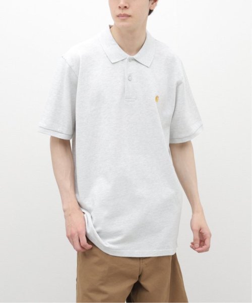 417 EDIFICE(フォーワンセブン　エディフィス)/【Carhartt WIP / カーハート ダブリューアイピー】S/S CHASE PIQUE ポロ/グレー