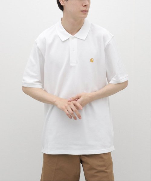 417 EDIFICE(フォーワンセブン　エディフィス)/【Carhartt WIP / カーハート ダブリューアイピー】S/S CHASE PIQUE ポロ/ナチュラル