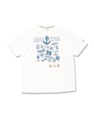 GRAND-BACK/【大きいサイズ】シナコバ/SINA COVA 綿プリント クルーネック  半袖 メンズ Tシャツ カットソー カジュアル インナー ビジネス ギフト プレゼント/505322790