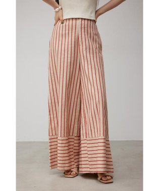 AZUL by moussy/CONTRAST BORDER WIDE PANTS/505345203