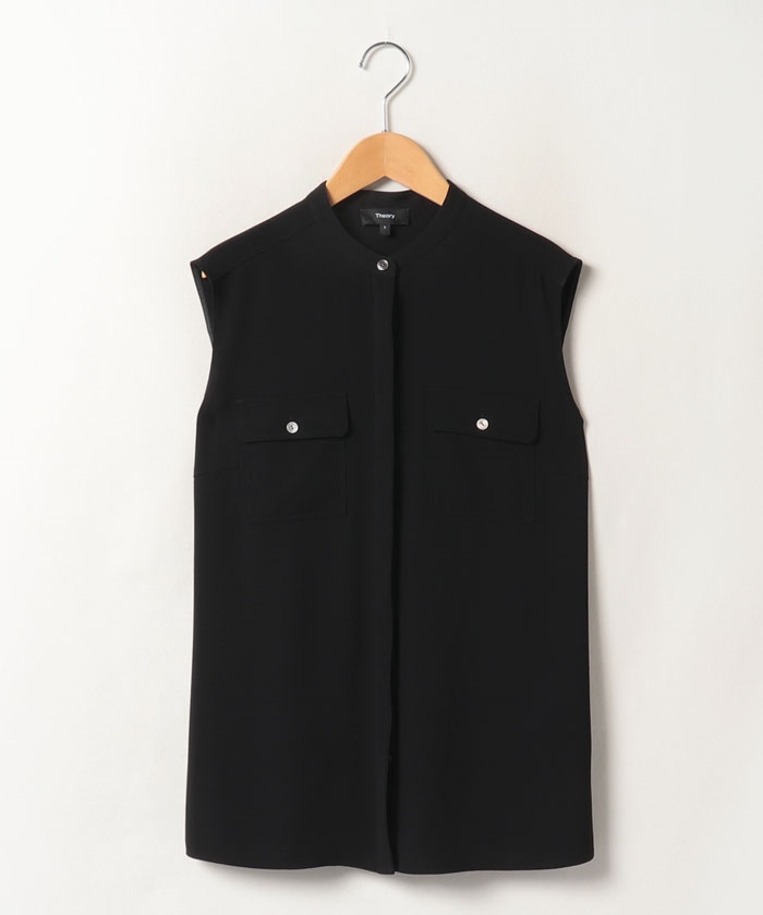 ブラウス POWDER CREPE SL MLT SHIRT(505338867) | セオリー(Theory