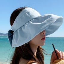 miniministore(ミニミニストア)/サンバイザー 小顔 UV対策帽子 韓国/ブルー