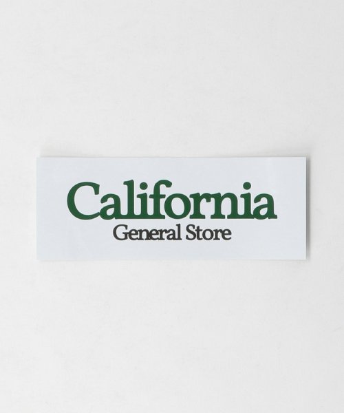 California General Store(カリフォルニア ジェネラルストア)/＜CGS.＞ ステッカー ボックス L/WHITE