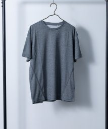 Nylaus select(ナイラスセレクト)/吸汗速乾 カチオン杢 ドライTシャツ/チャコールグレー