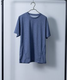 Nylaus select(ナイラスセレクト)/吸汗速乾 カチオン杢 ドライTシャツ/ブルー