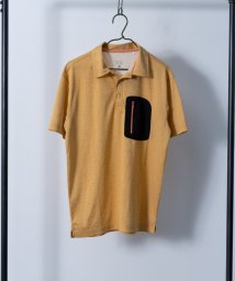 Nylaus select(ナイラスセレクト)/吸汗速乾 カチオン杢 異素材ポケット ドライポロシャツ/イエロー