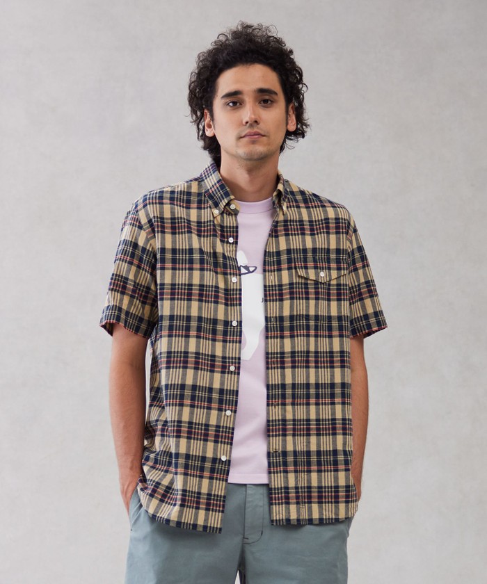 インディアンマドラスチェック シャツ(505346416)｜HANKYU MEN'S