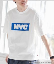 coen(coen)/NYC別注ロゴプリントTシャツ/WHITE