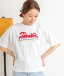 URBAN RESEARCH Sonny Label(アーバンリサーチサニーレーベル)/carhartt　W SHORT－SLEEVE PALM SCRIPT T－SHIRTS/WHITE