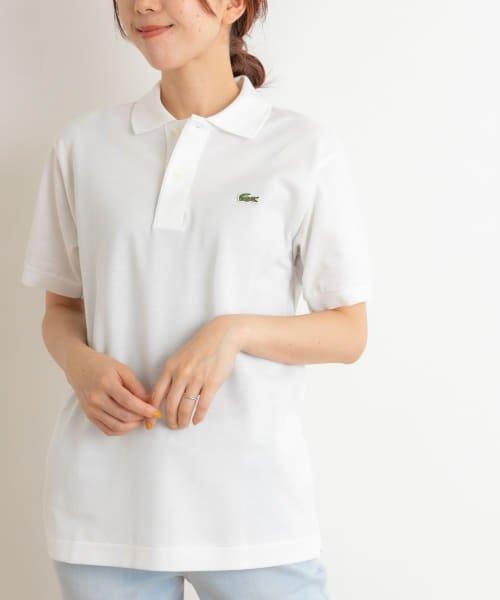 URBAN RESEARCH Sonny Label(アーバンリサーチサニーレーベル)/LACOSTE　ポロシャツ/ホワイト